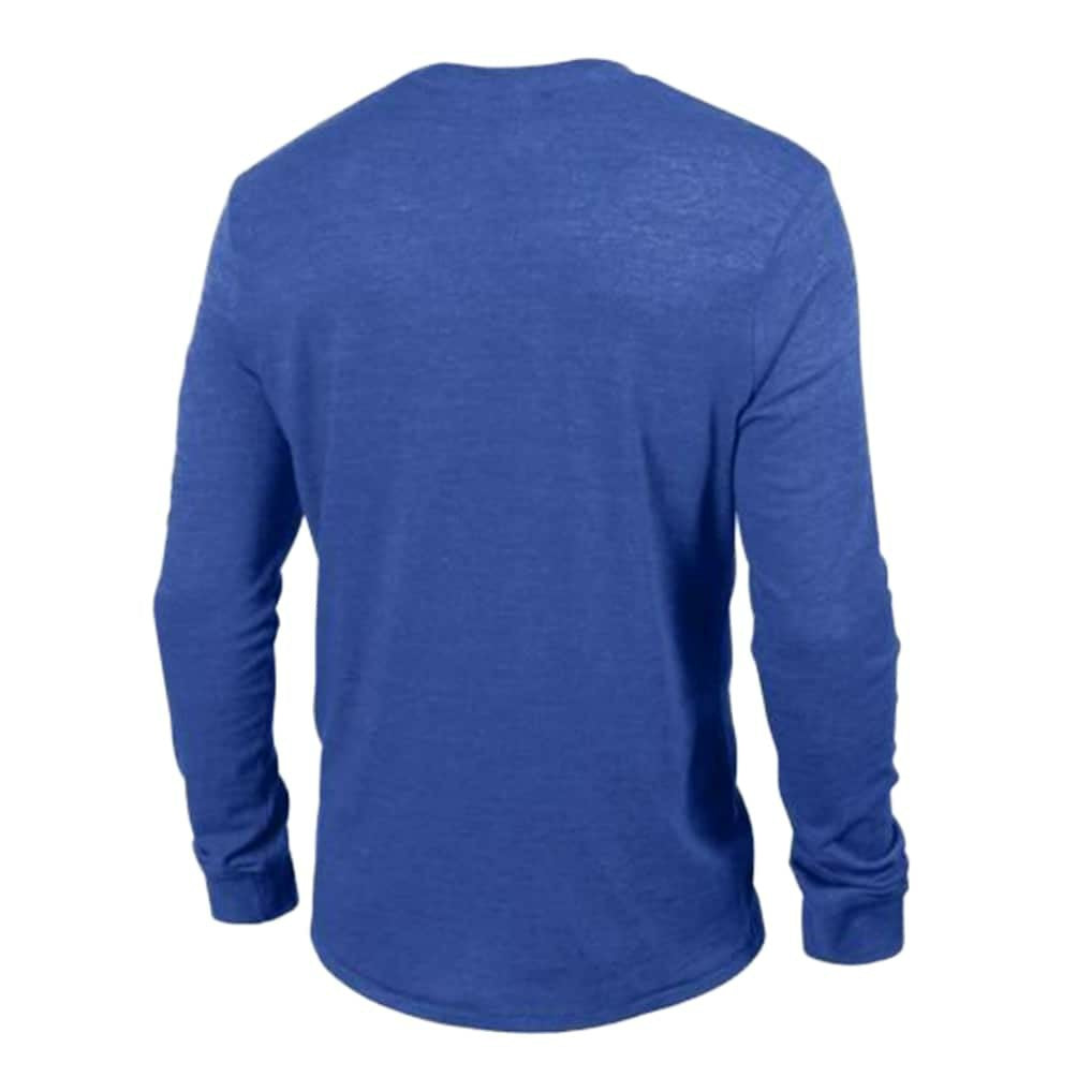 New York Giants Champion Ultimate Tri-Blend Long Sleeve T-Shirt Heather Royal - NFL