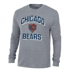 Chicago Bears Champion Ultimate Tri-Blend Long Sleeve T-Shirt Charcoal - NFL