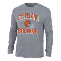 Cleveland Browns Champion Ultimate Tri-Blend Long Sleeve T-Shirt Charcoal - NFL