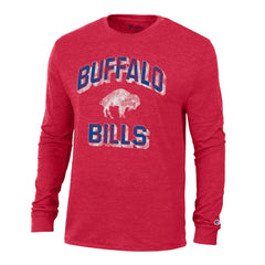 Buffalo Bills Champion Ultimate Tri-Blend Long Sleeve T-Shirt Red - NFL