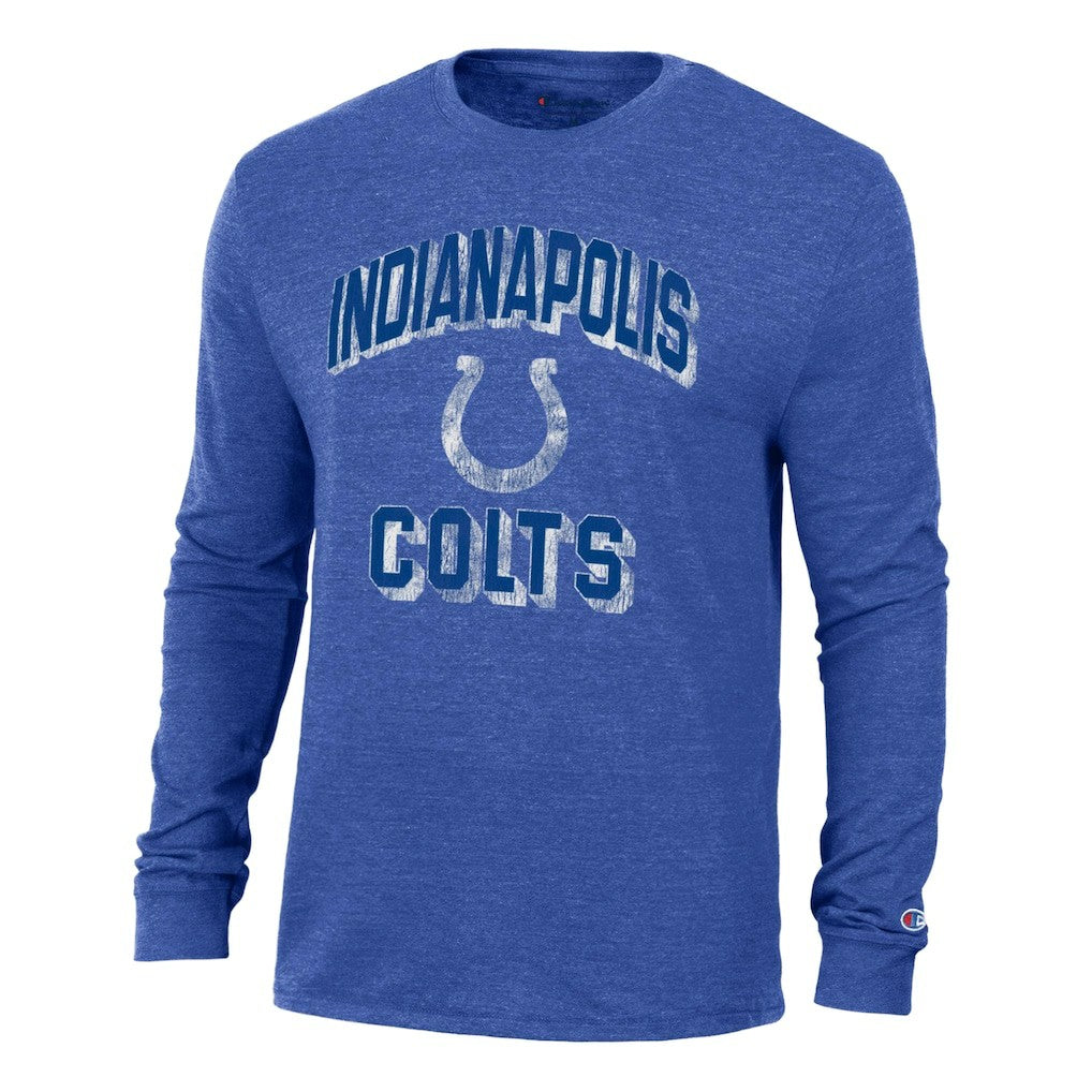 Indianapolis Colts Champion Ultimate Tri-Blend Long Sleeve T-Shirt Royal - NFL