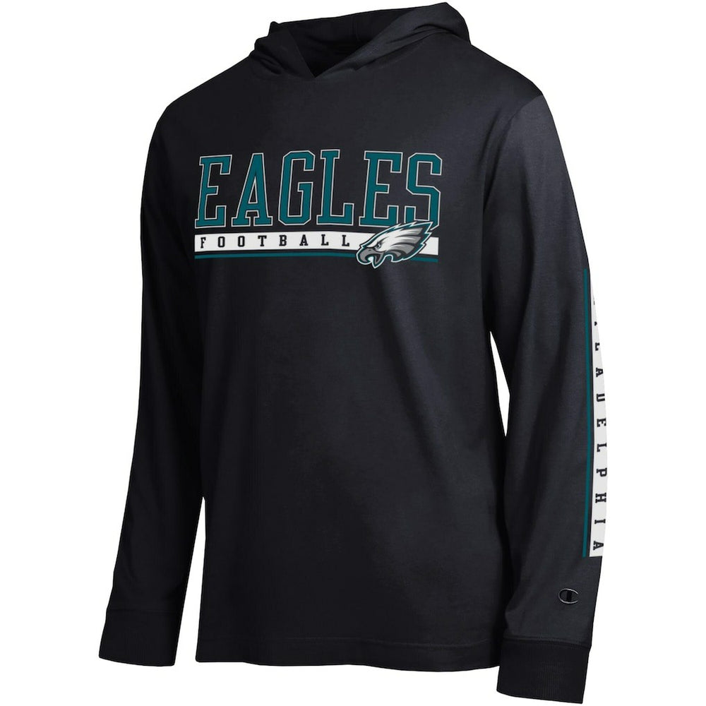 Philadelphia Eagles Champion All Star Hoodie T-Shirt Black - NFL