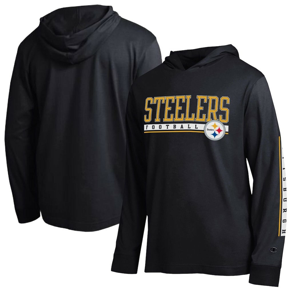 Pittsburgh Steelers Champion All Star Hoodie T-Shirt Black - NFL