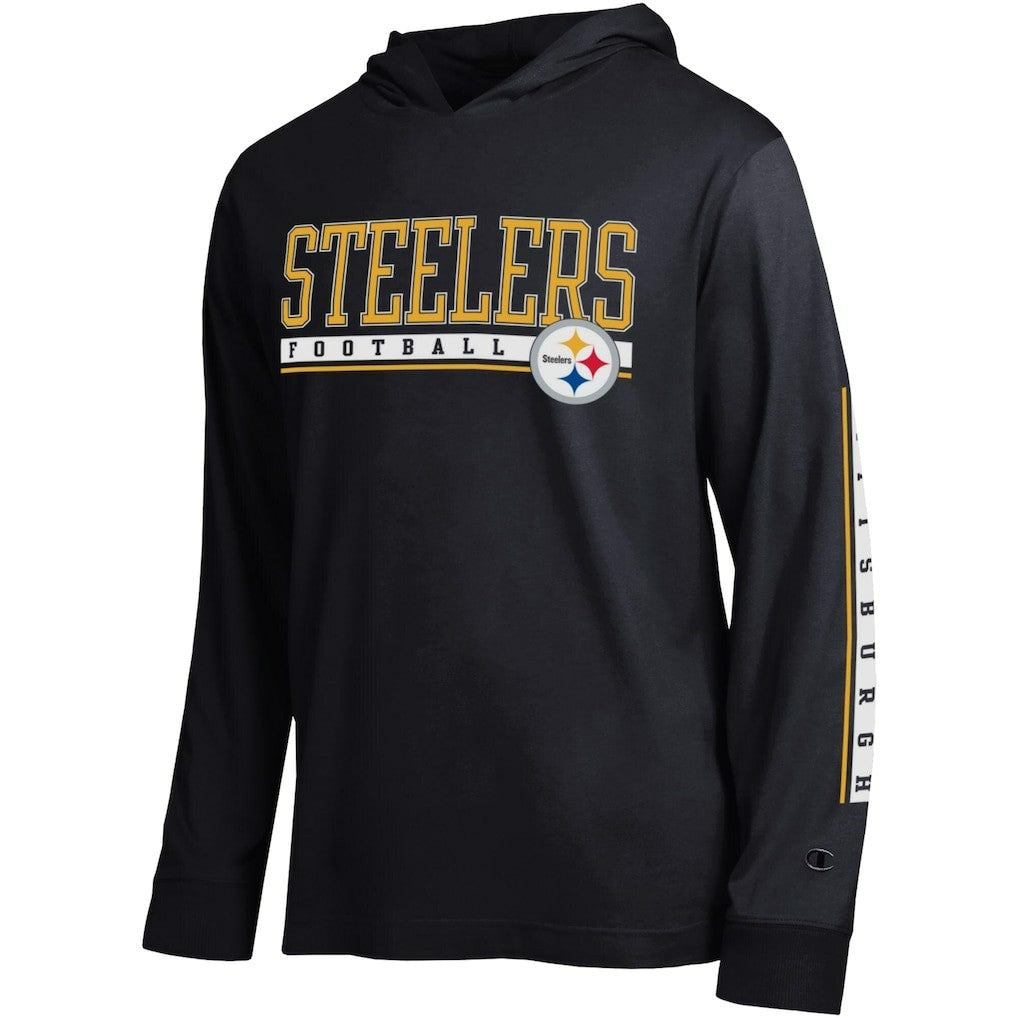 Pittsburgh Steelers Champion All Star Hoodie T-Shirt Black - NFL