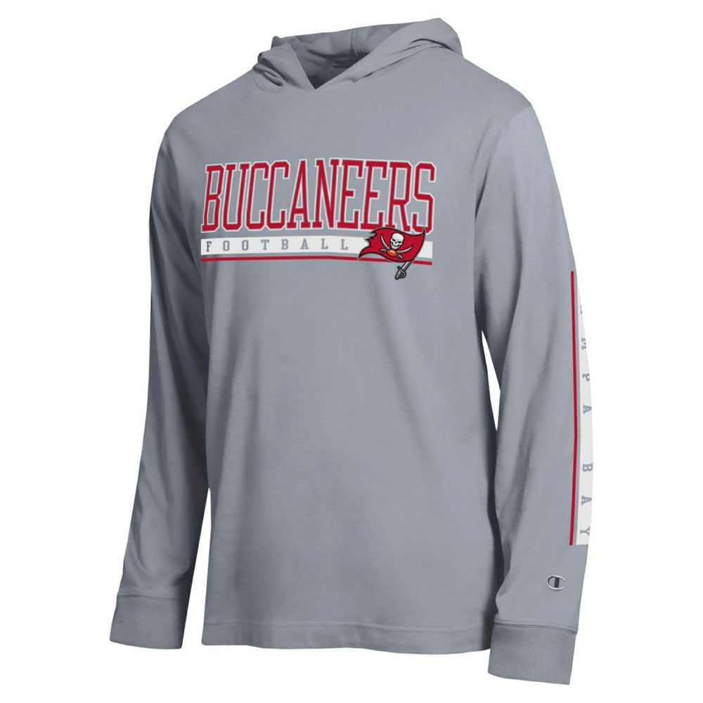 Tampa Bay Buccaneers Champion All Star Hooded T-Shirt Heather Gray - NFL