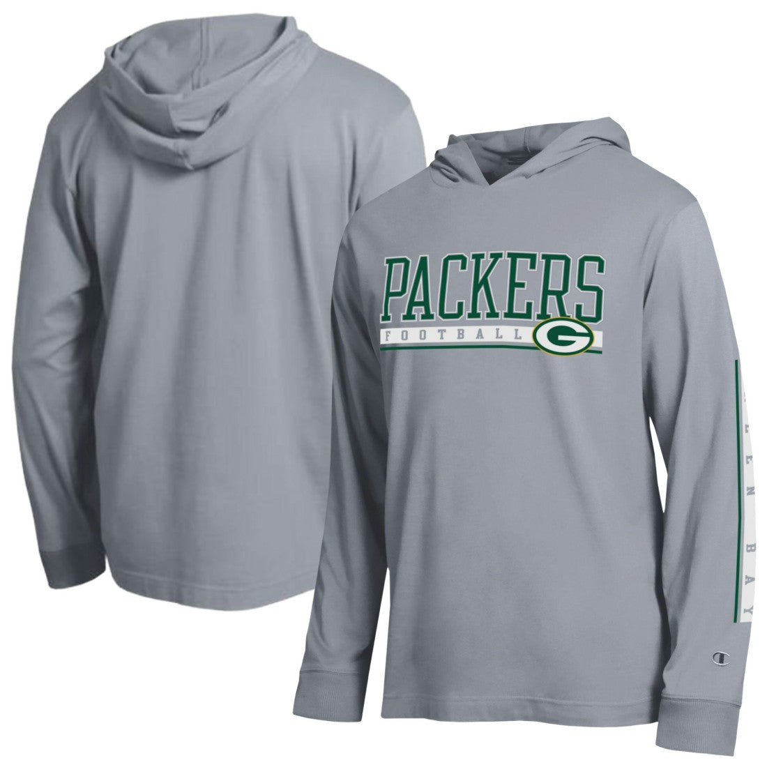 Green Bay Packers Champion All Star Hoodie T-Shirt Gray - NFL