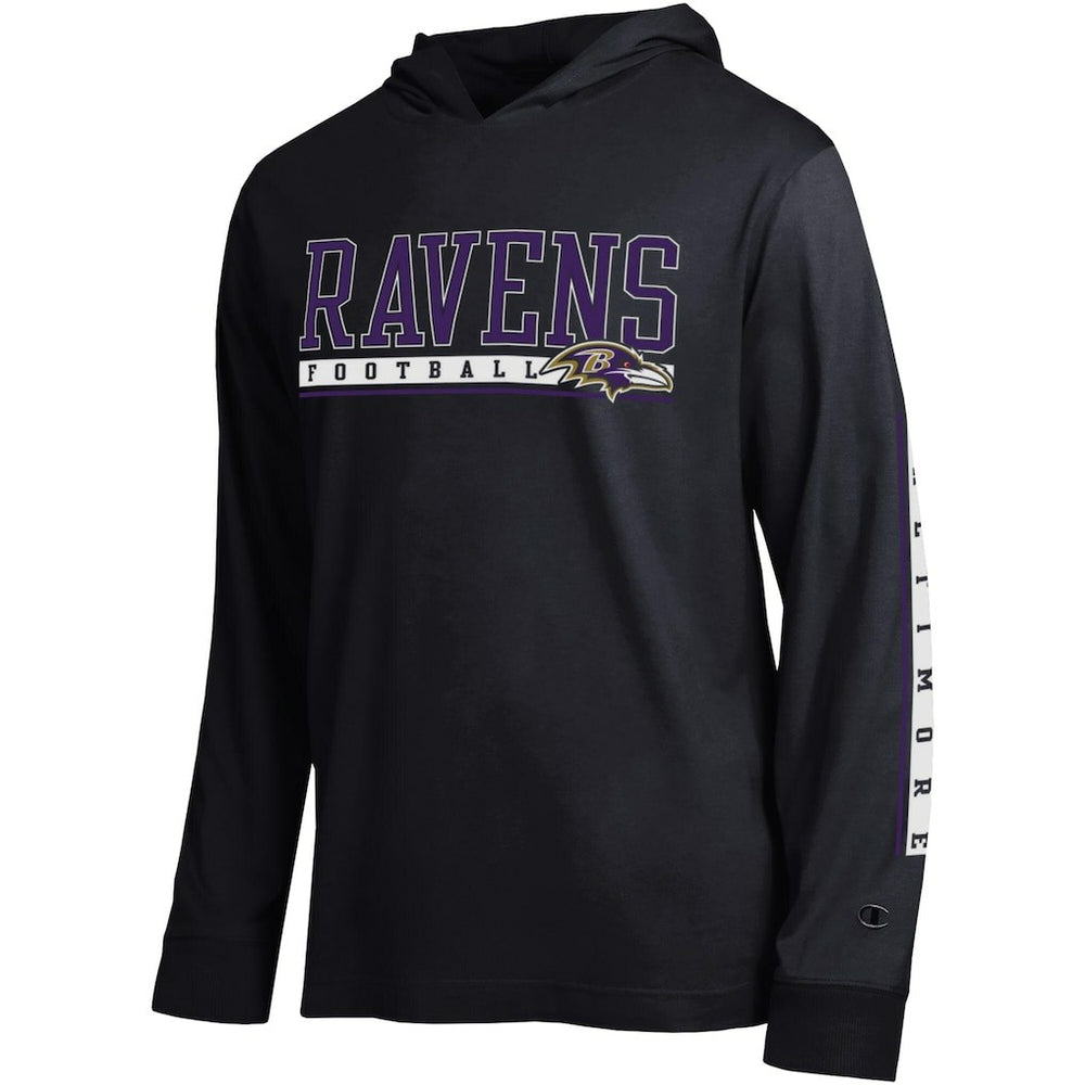 Baltimore Ravens Champion All Star Hoodie T-Shirt Black - NFL