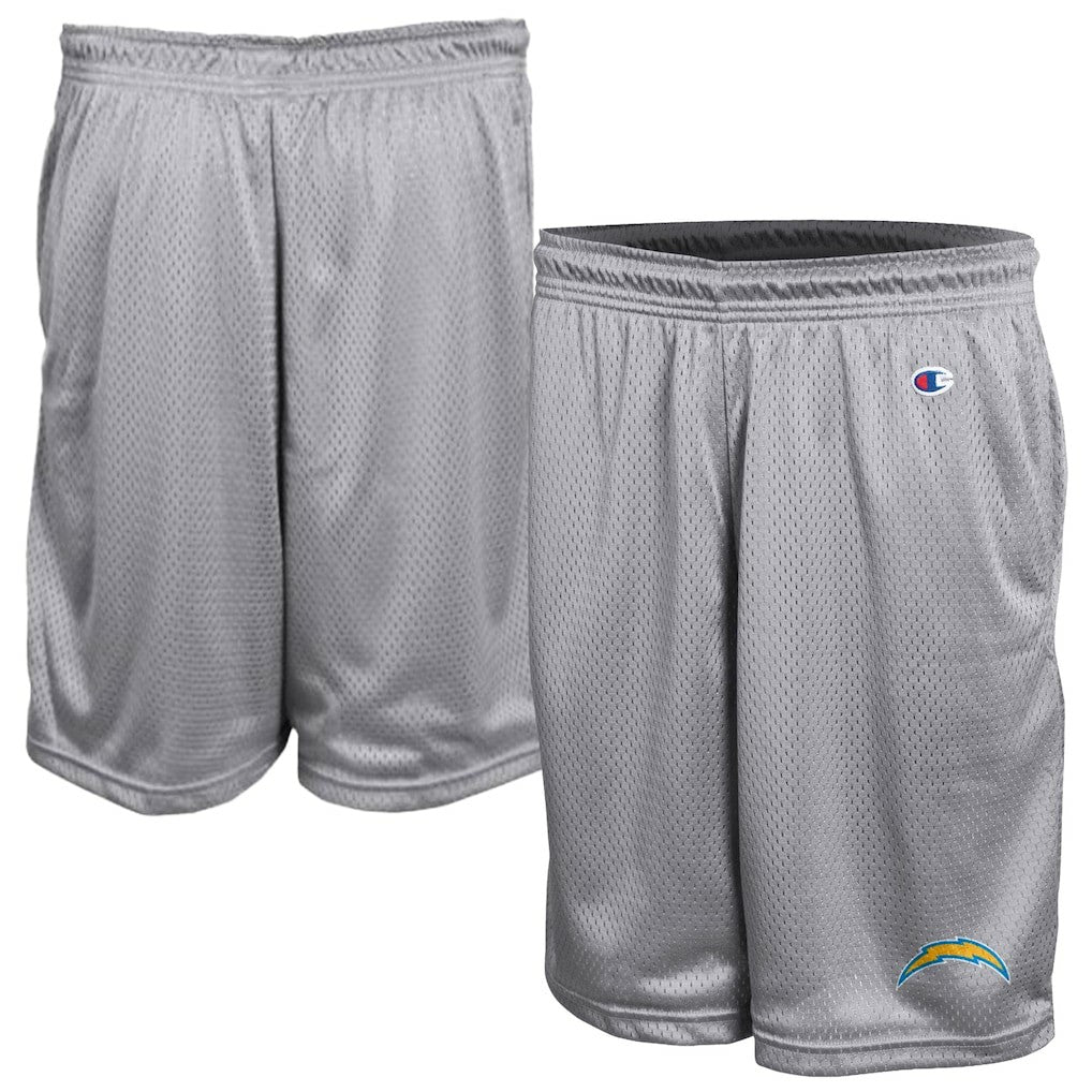 Los Angeles Chargers Champion Classic Mesh Shorts Gray - NFL