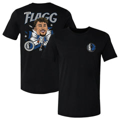 NBA - Cooper Flagg Dallas Mavericks 500 Level Caricature T-Shirt - Black