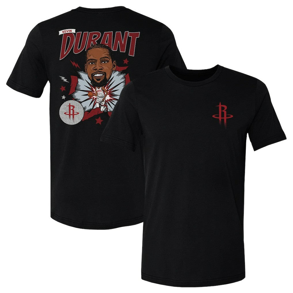 NBA - Kevin Durant Houston Rockets 500 Level Caricature T-Shirt - Black