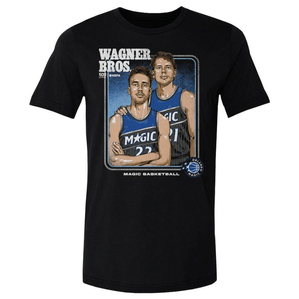 NBA - Moritz Wagner, Franz Wagner Orlando Magic 500 Level Stepbrothers T-Shirt - Black