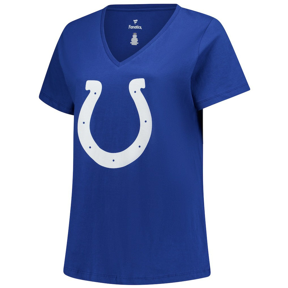 Tyler Warren Indianapolis Colts Women's Plus Size Name & Number V-Neck T-Shirt Royal - Fanatics