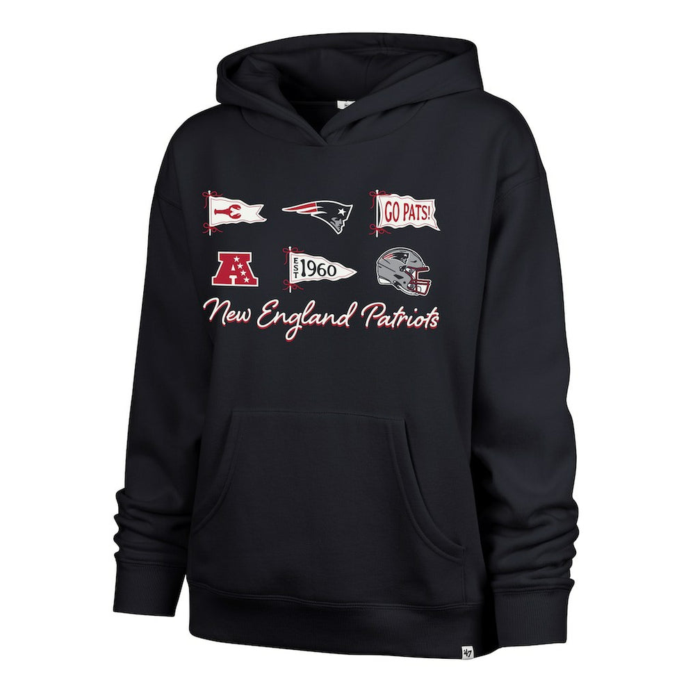 New England Patriots '47 Women's Bow & Banners Naomi Hoodie Navy - 47 brand