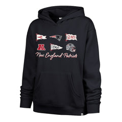 New England Patriots '47 Women's Bow & Banners Naomi Hoodie Navy - 47 brand