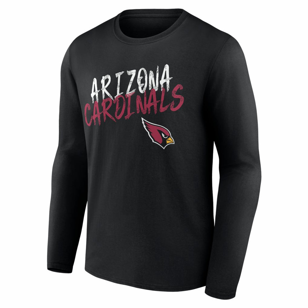 Arizona Cardinals Hustle Personalized Name & Number Long Sleeve T-Shirt Black - NFL