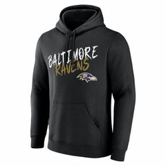 Baltimore Ravens Hustle Personalized Name & Number Hoodie Black - NFL