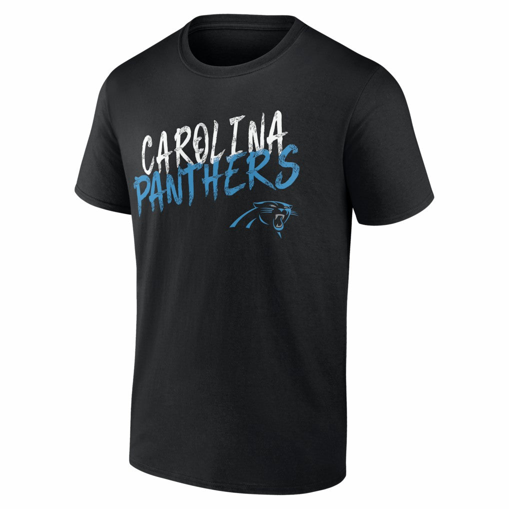 Carolina Panthers Hustle Personalized Name & Number T-Shirt Black - NFL