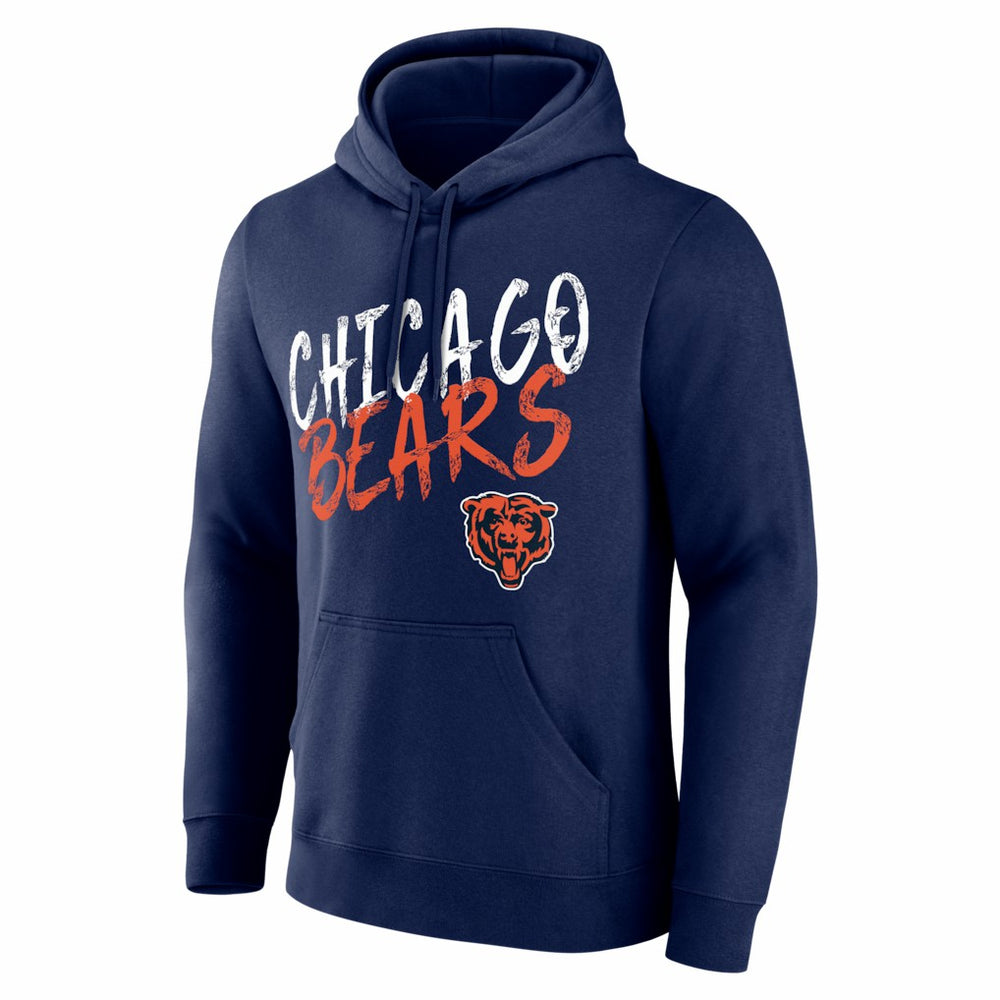 Chicago Bears Hustle Personalized Name & Number Hoodie Navy - NFL