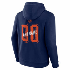 Chicago Bears Hustle Personalized Name & Number Hoodie Navy - NFL
