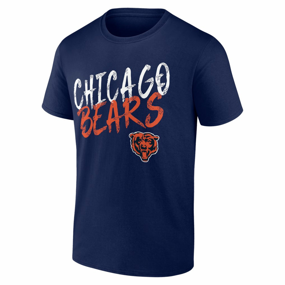 Chicago Bears Hustle Personalized Name & Number T-Shirt Navy - NFL