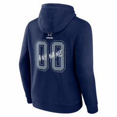 Dallas Cowboys Hustle Personalized Name & Number Hoodie Navy - NFL