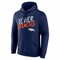 Denver Broncos Hustle Personalized Name & Number Hoodie Navy - NFL