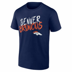 Denver Broncos Hustle Personalized Name & Number T-Shirt Navy - NFL