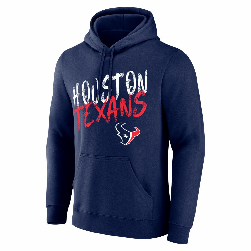 Houston Texans Hustle Personalized Name & Number Hoodie Navy - NFL