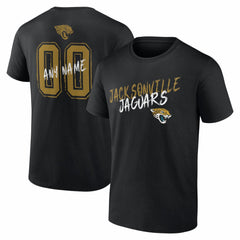 Jacksonville Jaguars Hustle Personalized Name & Number T-Shirt Black - NFL