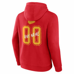 Kansas City Chiefs Hustle Personalized Name & Number Hoodie Red - NFL
