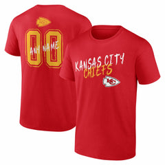 Kansas City Chiefs Hustle Personalized Name & Number T-Shirt Red - NFL