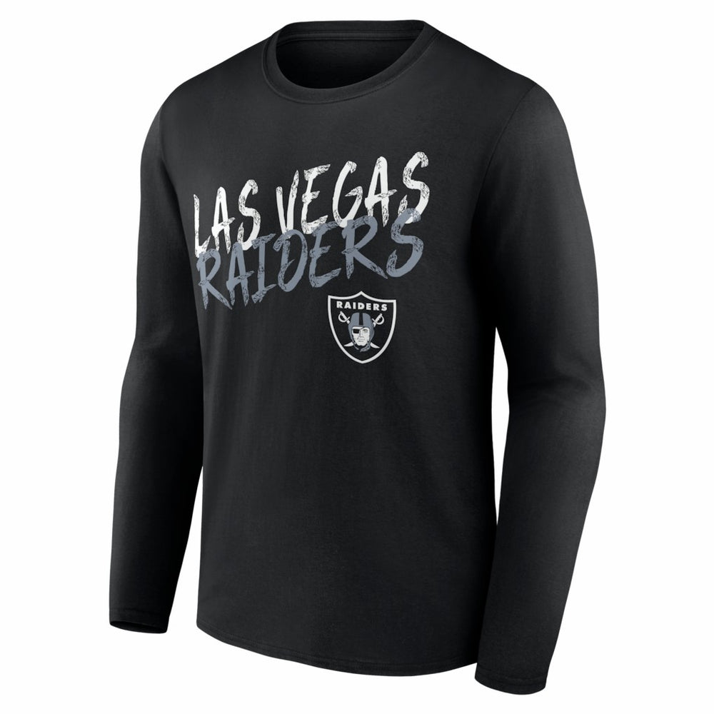 Las Vegas Raiders Hustle Personalized Name & Number Long Sleeve T-Shirt Black - NFL