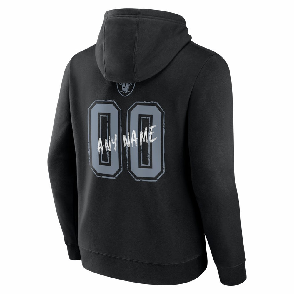 Las Vegas Raiders Hustle Personalized Name & Number Hoodie Black - NFL