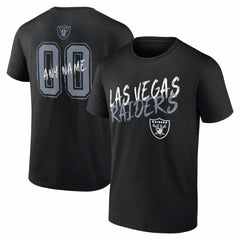 Las Vegas Raiders Hustle Personalized Name & Number T-Shirt Black - NFL