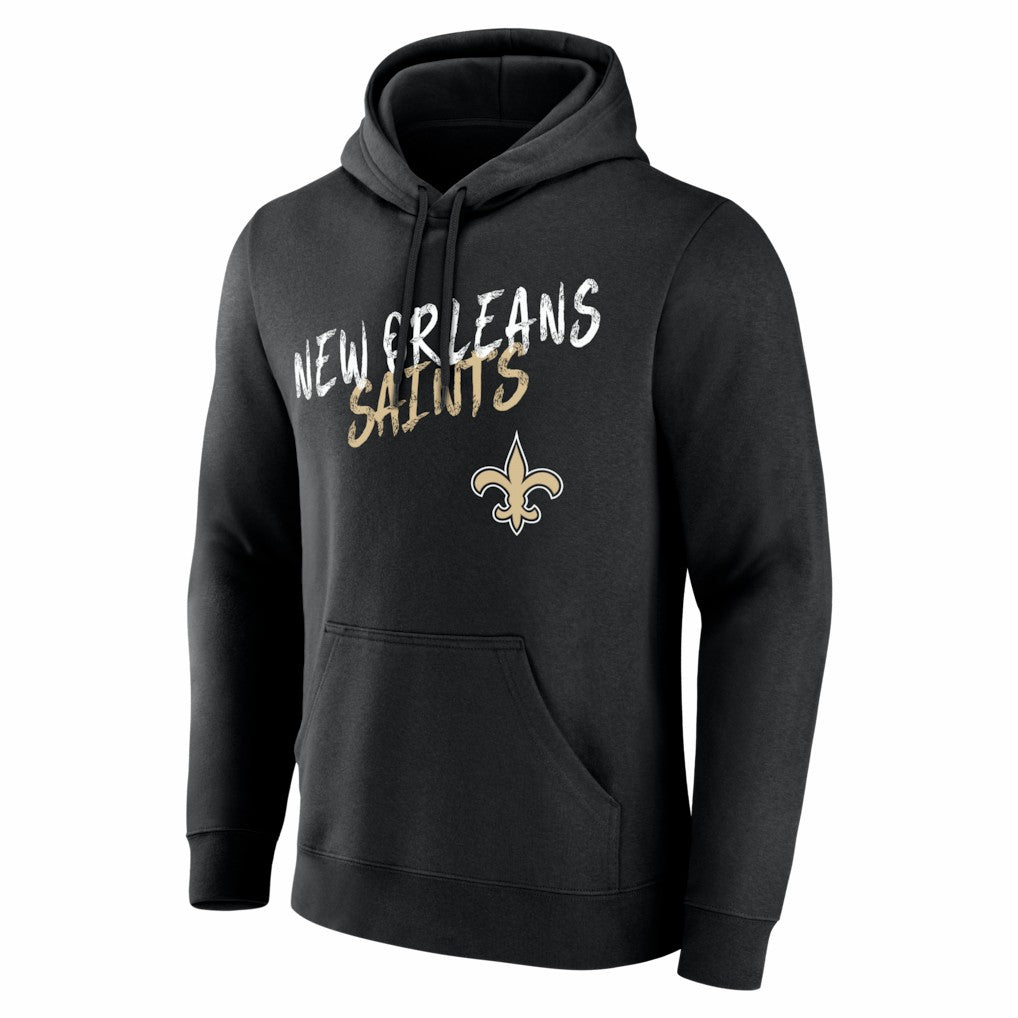 New Orleans Saints Hustle Personalized Name & Number Hoodie Black - NFL