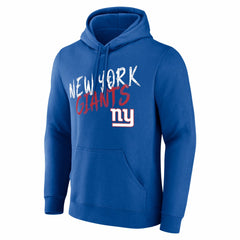 New York Giants Hustle Personalized Name & Number Hoodie Royal - NFL