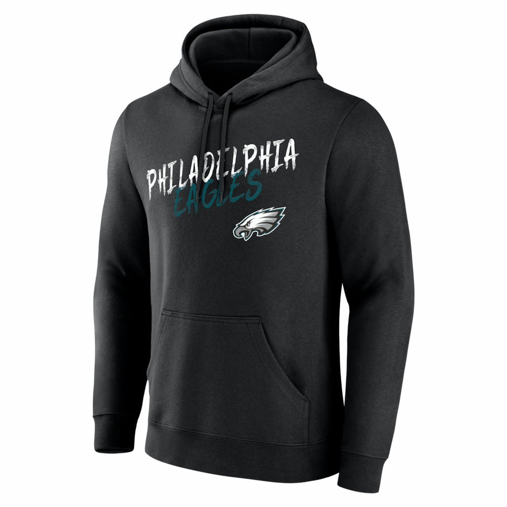 Philadelphia Eagles Hustle Personalized Name & Number Hoodie Black - NFL