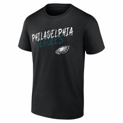 Philadelphia Eagles Hustle Personalized Name & Number T-Shirt Black - NFL