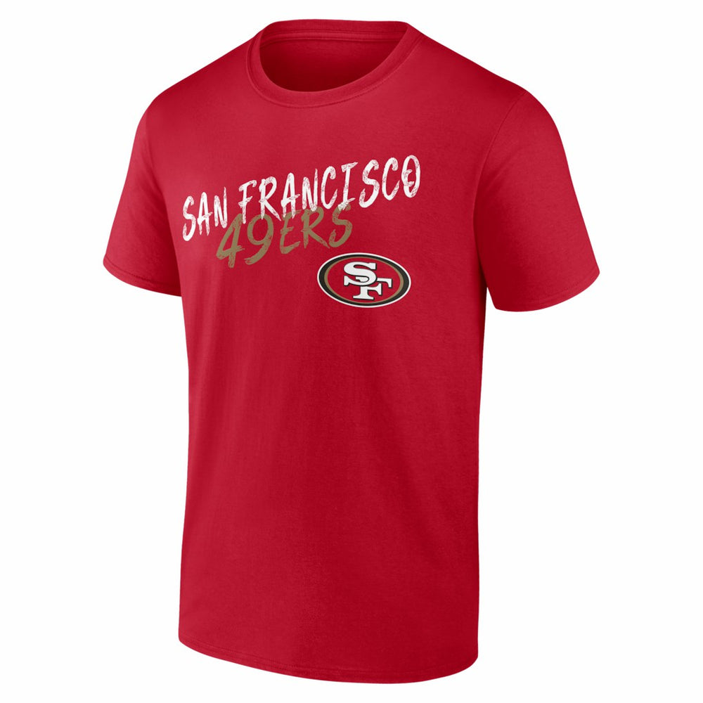 San Francisco 49ers Hustle Personalized Name & Number T-Shirt Scarlet - NFL