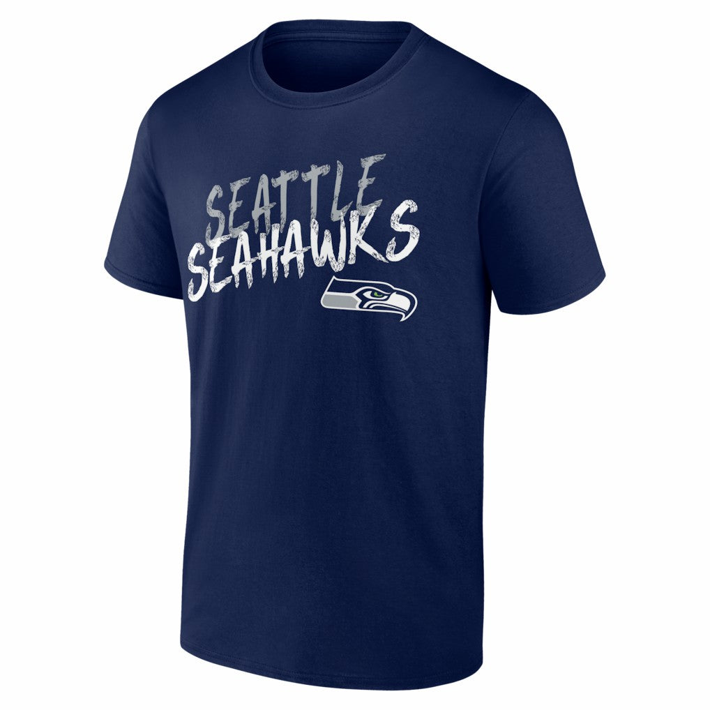 Seattle Seahawks Hustle Personalized Name & Number T-Shirt College Navy - NFL