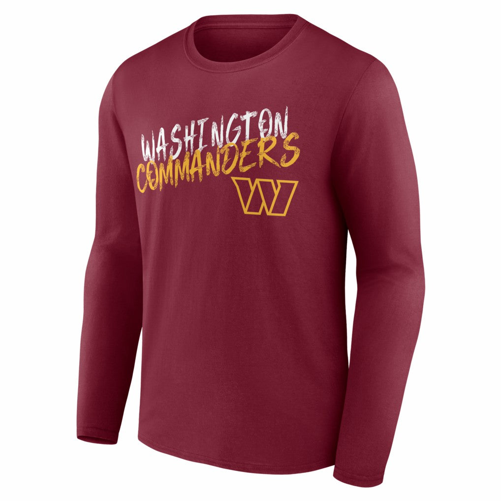 Washington Commanders Hustle Personalized Name & Number Long Sleeve T-Shirt Burgundy - NFL