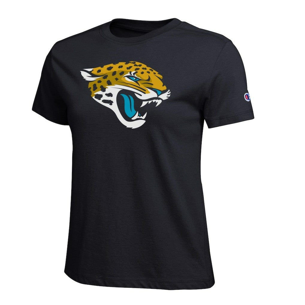 Jacksonville Jaguars Champion Women's Logo T-Shirt Black - NFL