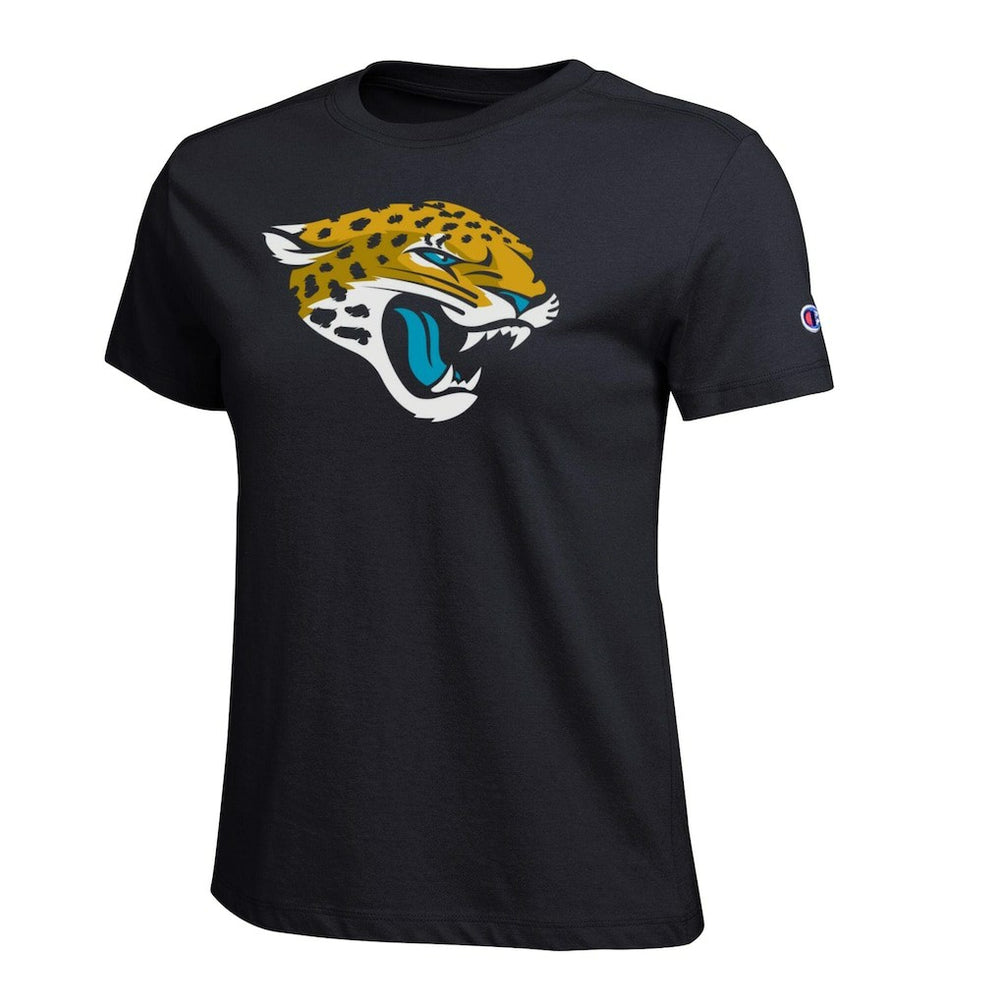 Jacksonville Jaguars Champion Women's Logo T-Shirt Black - NFL