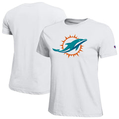 Miami Dolphins Champion Women's Logo T-Shirt White - NFL