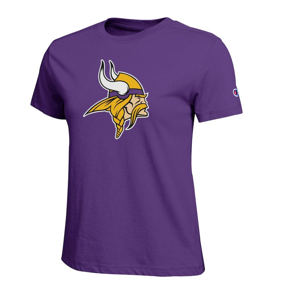 Minnesota Vikings Champion Women's Logo T-Shirt Purple - NFL