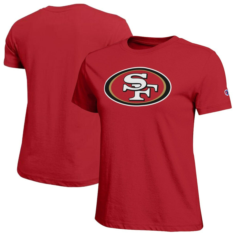 San Francisco 49ers Champion Women's Logo T-Shirt Scarlet - NFL