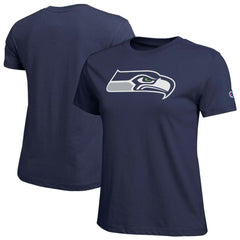 Seattle Seahawks Champion Women's Logo T-Shirt Navy - NFL