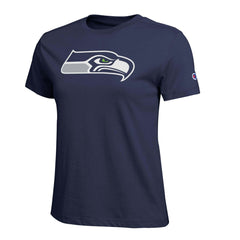 Seattle Seahawks Champion Women's Logo T-Shirt Navy - NFL