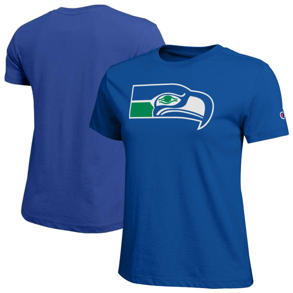 Seattle Seahawks Champion Women's Logo T-Shirt Royal - NFL