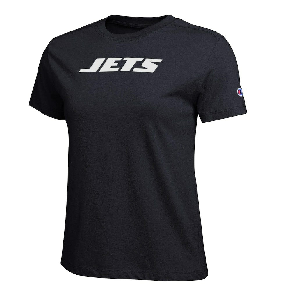 New York Jets Champion Women's Logo T-Shirt Black - NFL